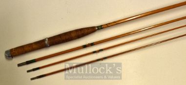 Fine Hardy The Marvel 78ft 6in 3pc palakona fly rod ser. no H327720 c/w replaced spare tip (original