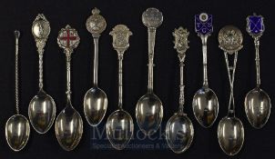 Hallmarked Silver Golf Club Spoons: To include Chorlton Cum Hardy GC, Royal Calcutta GC, RNLI GC,
