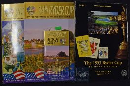 Collection of Ryder Cup Golf Programmes and tickets from 1965 onwards: including 1965 Ryder Cup