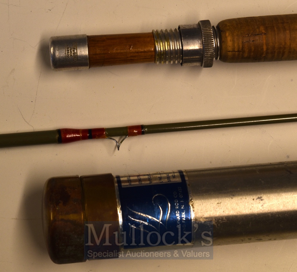 Leonard Rod: H.L Leonard New York The Graftek 8ft 2pc fly rod – line wt 6# - with agate style - Image 3 of 3