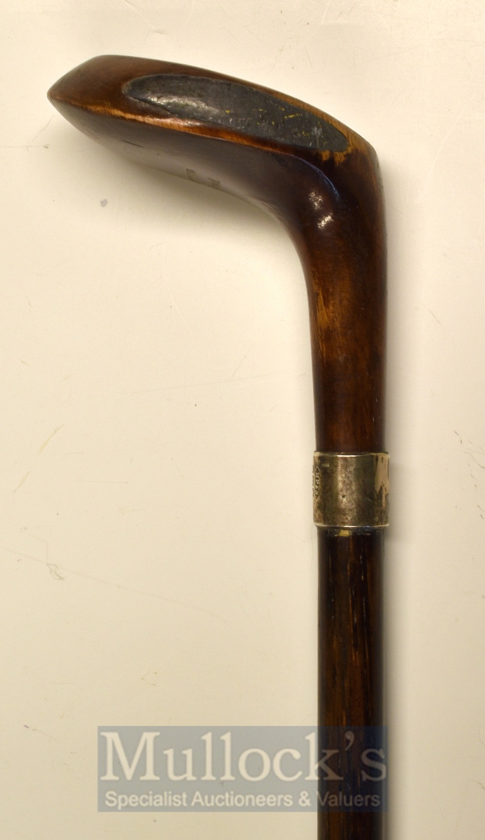 J Patterson Special Socket Head Driver Sunday Golf Walking Stick with silver collar at the shaft - Image 2 of 3