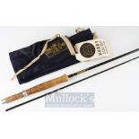 Hardy Bros “Hardy Graphite” 8ft 6in 2pc trout fly rod - line 6/7# - with trumpet shaped cork