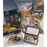 Great Collection of Fly Tying Equipment – Various feathers, threads, hooks, vice, tools (natural &