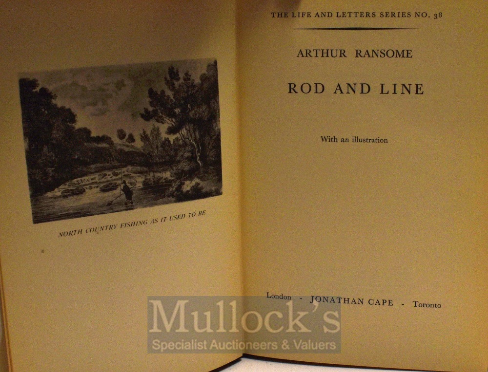 Ransome Arthur – Rod and Line 1932 original dj but rips to edges, book plate to inside - Image 2 of 2