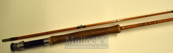 Hardy Neocane Mallard Rod – 10’ 2 piece line 7#, 8” cork handle, 6”wide whipping before first guide,
