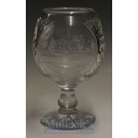 1995 Ryder Cup large crystal glass presentation vase - Made by Waterford Crystal and given as a gift