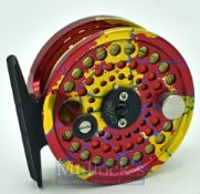 Abel USA TR1 hi tech alloy salmon or saltwater fly reel, multi coloured finish, 2.75” diameter,