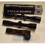Nikko Stirling Rangefinder Sight Scope – Gold Crown 4 x 40 wide angle, plus another scope together