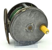 Early and scarce Hardy The Perfect 3” alloy fly reel c.1905/11 – with Rod in Hand and Straight