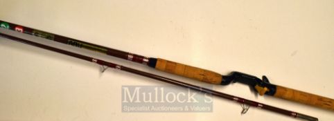 Abu Rod: Fine Abu Atlantic 460 Zoom Fishing 2 & 3 - 9ft 2pc spinning rod ser. no. 216892-with good