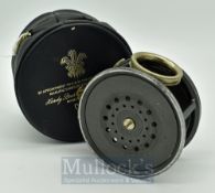 Hardy Perfect post war 3.75” alloy salmon fly reel – L.H.W with makers nickel revolving line