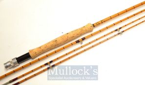 Fine Hardy The Itchen 9ft 6in 3pc palakona fly rod - with spare tip – ser. no H25303 fully
