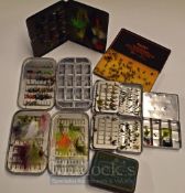 Fly Tying Boxes – 4 Richard Wheatley alloy fly boxes complete with flies together with The Loch