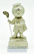 ‘Silver King Golf Man’ – rare miniature silver plate Silver King Man figure previously unseen - made