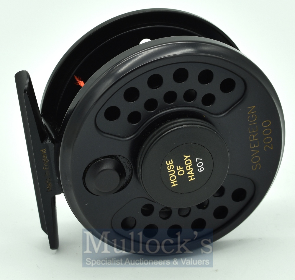Hardy Sovereign 2000 Bar stock alloy salmon fly reel, size 2/3/4, rear disc adjuster, on/off - Image 2 of 2