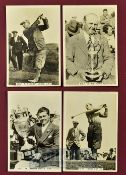 4x J A Pattreiouex golfing cards of Bobby Jones et al c.1935 - titled “Sporting Event & Stars” –
