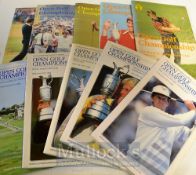 Collection of Official Open Golf Championship programmes from 1981- 1990 (10)– a complete run –