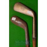 Myles of Dundee ‘Rexor’ Smooth Faced Driving Iron with round back together with a Spalding Harry
