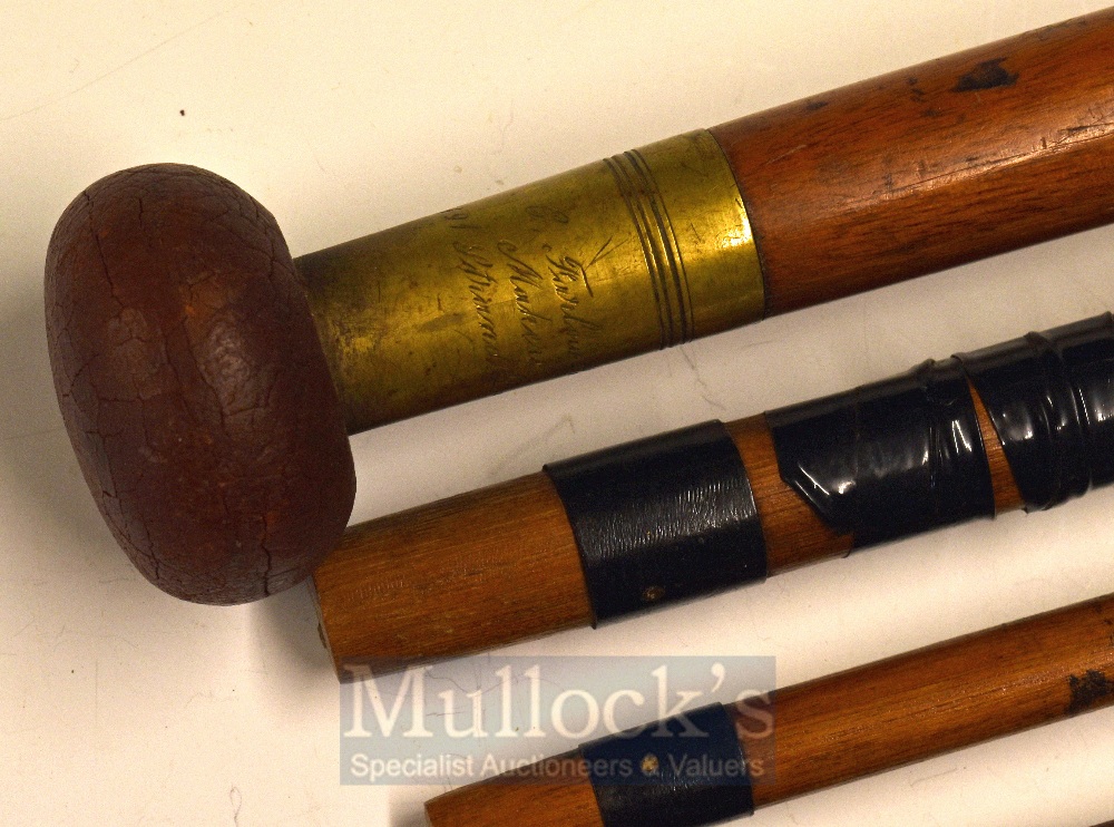 Early Farlow Spliced Salmon Rod c.1890: C Farlow and Co 191 The Strand London 3pc salmon fly rod - Image 2 of 2