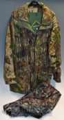 Deerhunter Outdoor Clothing Jacket – Fleece Fabric camo jacket with zipped and press-stud front,2