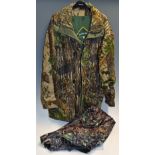 Deerhunter Outdoor Clothing Jacket – Fleece Fabric camo jacket with zipped and press-stud front,2