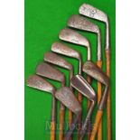 10x Assorted Irons including by various makers including Maxwell model, Winton, Condie, Cochrane,