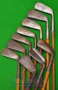 10x Assorted Irons including by various makers including Maxwell model, Winton, Condie, Cochrane,