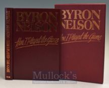 Nelson, Byron signed - “How I Played The Game” 1st ed 1993- special deluxe leather and gilt embossed