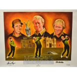 The Big Three Player, Palmer & Nicklaus signed Giclee print – in association with Rolex – signed