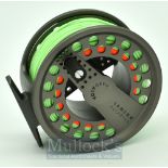 Lamson Velocity V3.5 Hard Alox hi tech alloy fly reel, large arbour, smooth check clicker, brake