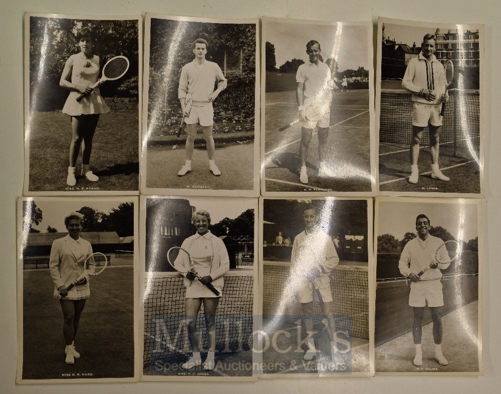 Photographic Tennis Players Postcards – Featuring Miss M E Bueno, W Bungery, K N Fletcher, Miss D - Image 2 of 2