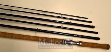 Shakespeare Salmon Travel rod: fine Shakespeare “Expedition” 13ft 6pc carbon salmon fly rod – line