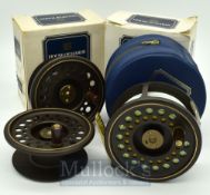 Hardy The Golden Prince 9/10 alloy fly reel, in as new condition, brown finish, U shaped line guide,