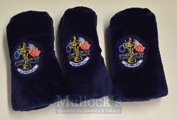 Set of 3x 1997 Ryder Cup Valderrama Golf Club Head Covers – with embroidered details – this was