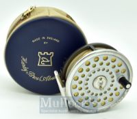 Hardy Marquis 7 alloy fly reel - 3 3/8”, smooth alloy foot – complete with line – “U” shaped