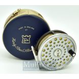 Hardy Marquis 7 alloy fly reel - 3 3/8”, smooth alloy foot – complete with line – “U” shaped