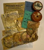 Interesting collection of Brighton Central Anglers Depot packets of casts: Gut Casts, Hooks to