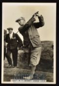 Bobby Jones and other famous Open golfing champions real photograph cigarette cards (6) – “