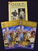 2x scarce 2001 Cancelled Ryder Cup Programmes – these programmes are extremely rare since they