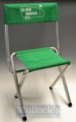 1972 Muirfield Open Golf Championship spectator’s chair – lightweight alloy framed folding chair -