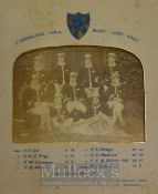 1886 Magdalene College Boat Lent Photograph – Original B & W photograph by H Gautrey Cambridge fully