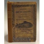 Bowlker C – Art of Angling printed Ludlow 1829 hand coloured frontis plate original cover rebacked