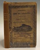 Bowlker C – Art of Angling printed Ludlow 1829 hand coloured frontis plate original cover rebacked