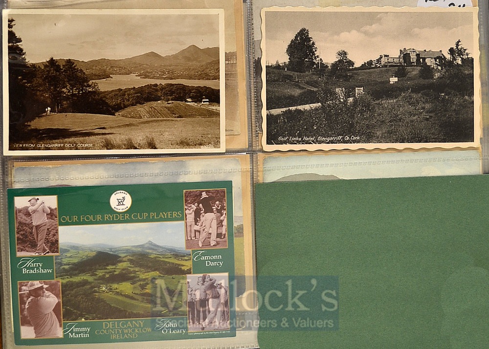 Collection of early Eire (Ireland) golf club and golf course postcards (18): 2x Bray, Baltinglass; - Image 5 of 6