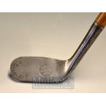 Myles Paxie Round Backed Driving Iron with the British and US patent with inner circle stamped to