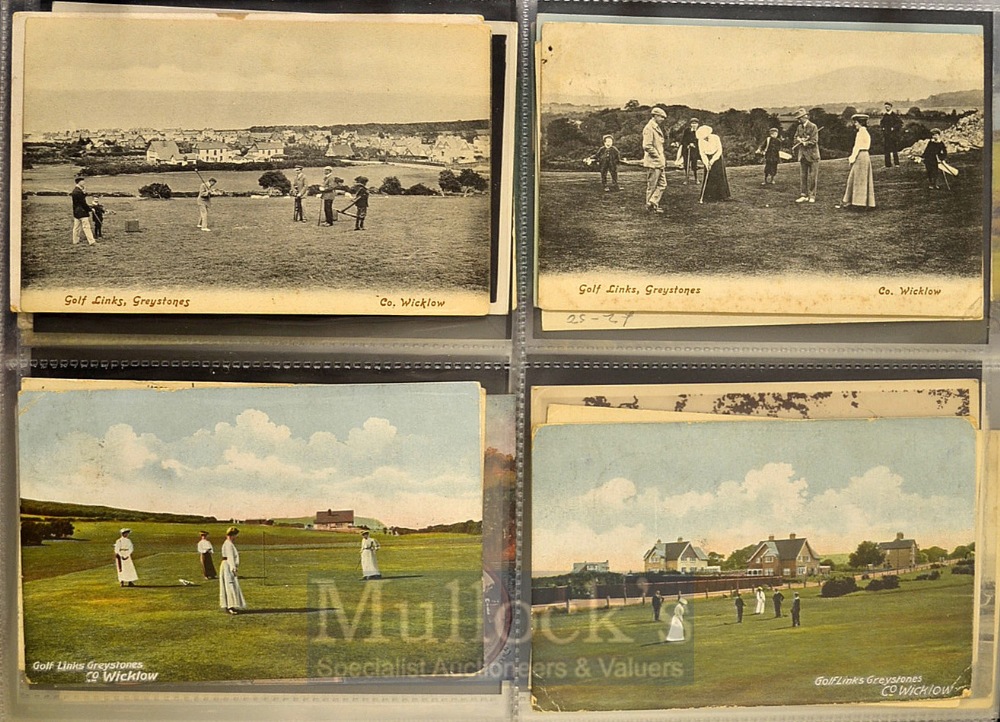 Collection of early Eire (Ireland) golf club and golf course postcards (17): 7x Greenore Co Louth - Image 5 of 6