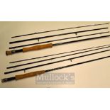 Pair of US Powell Fly Rods – Tiboron 908-4, 4 Piece 9’ Line Weight 8g and Tiboron XL 906-4, 4