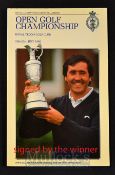 1989 Official Open Golf Championship programme signed by the winner: played at Royal Troon signed by