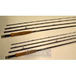 Pair of U.S Powell Fly Rods – Tiboron II 906-4, 4 Piece 9’ Line Weight 4g and Tiboron XL 904-4, 4