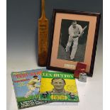 Len Hutton Cricket Collection to consist of Ronson Lighter having the Yorkshire Rose with from Len